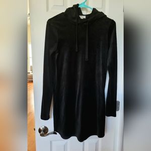 Garage Velvet Hoodie Skater dress.  Size XS